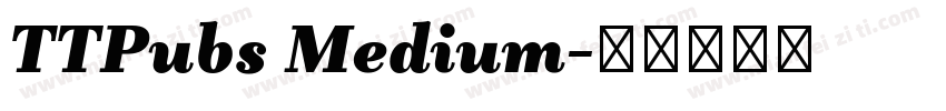TTPubs Medium字体转换
